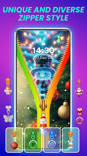 Zipper Lock Screen & Zip Lock Screenshot 1