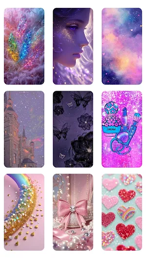 Girly Glitter Wallpaper Screenshot 3