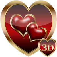 Heart Valentine 3D Next Launcher theme