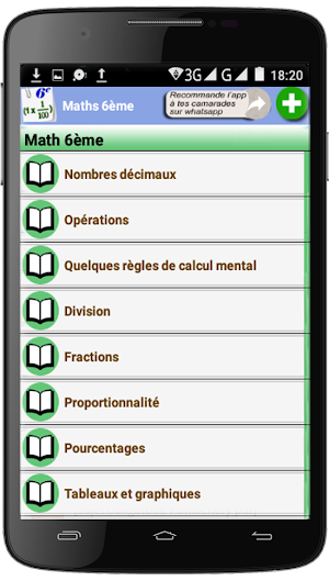 Maths 6ème Screenshot 0