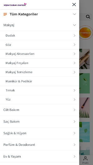 Kişisel Bakım Marketi Screenshot 1