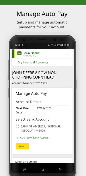 John Deere Financial Mobile Screenshot 2