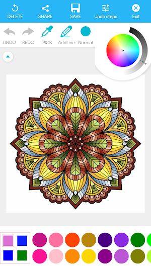 Mandala coloring book Screenshot 3
