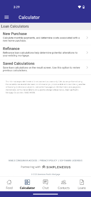 ProLending Home Finance Screenshot 1