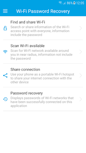 Wifi Password Recovery (Show Wifi Password) Screenshot 0