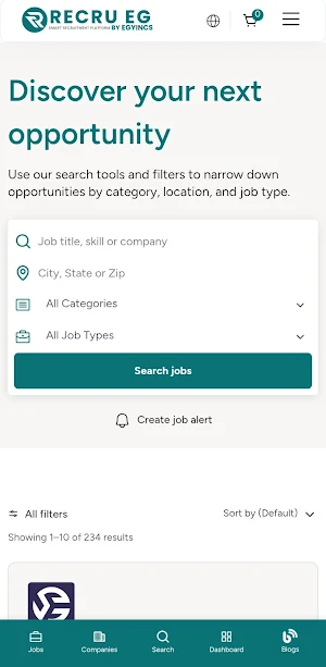 Recru EG – Internships & Jobs Screenshot 0