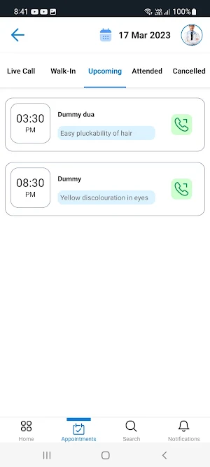 Uno.care Doctor Screenshot 1