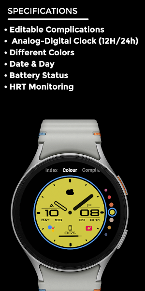 Night ver 44 - watch face Screenshot 3