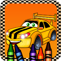 Lightning car Coloring book
