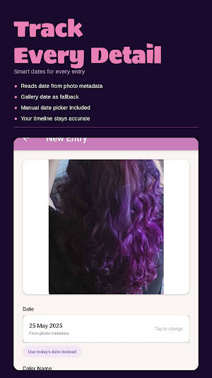 Hair Dye Tracker & Journey Screenshot 1