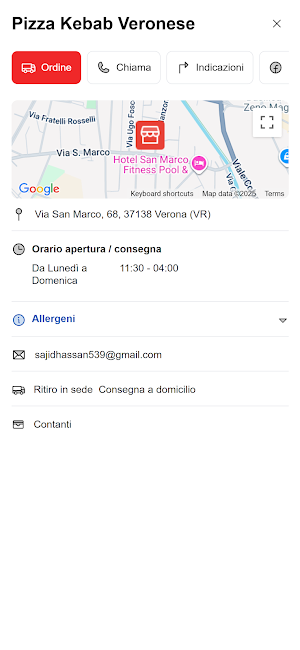 Pizza Kebab Veronese Screenshot 2