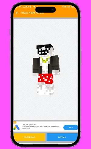 Friday N Funkin Skin for MCPE Screenshot 0