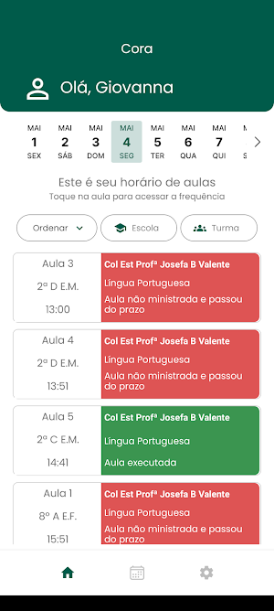 Cora - Diário Escolar Screenshot 1
