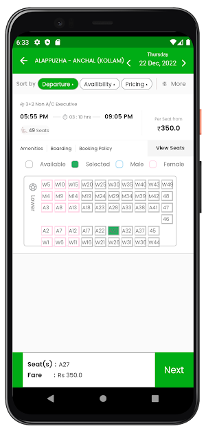 Saranya Motors - Bus Tickets Screenshot 3