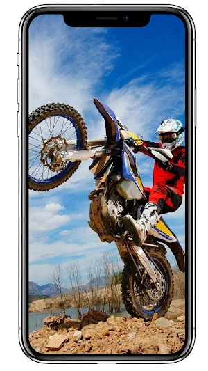 Motocross Enduro Racing Wallpaper Screenshot 1