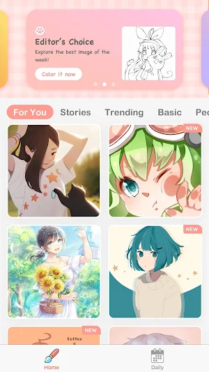 Anime Paint - Color By Number Screenshot 1