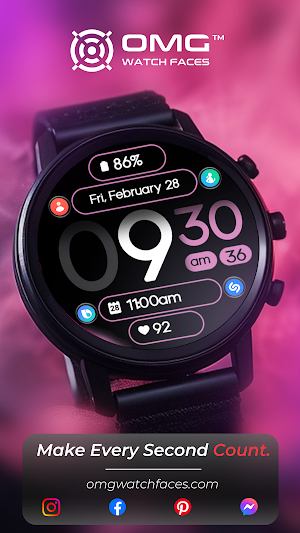 OMG 344 Minimal Watch Face Screenshot 3