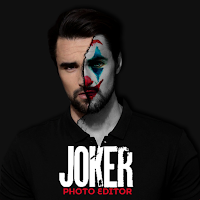 Text on photo - Joker Face Photo Editor Clown Mask