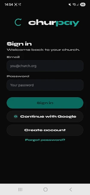 ChurPay Screenshot 1