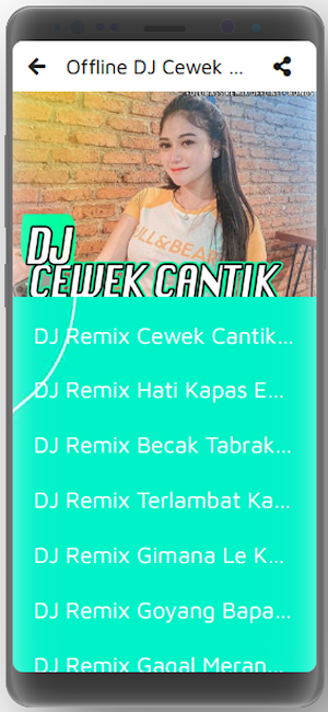 Dj Cewek Cantik Remix Offline Screenshot 2