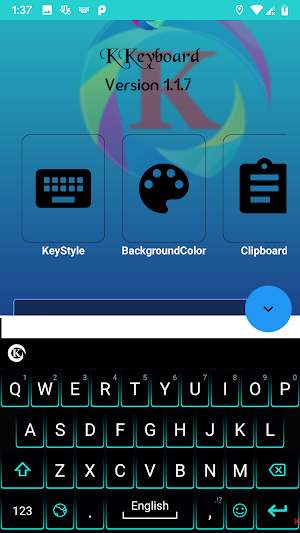 K Keyboard Neon Green Theme Screenshot 3