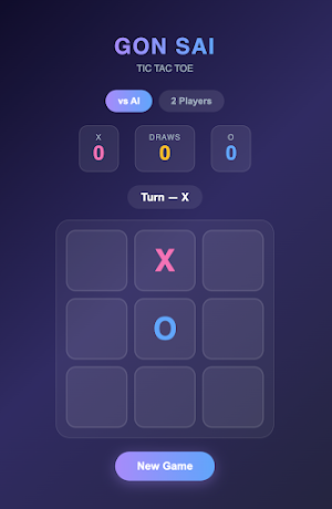 GON SAI Tic Tac Toe Screenshot 1
