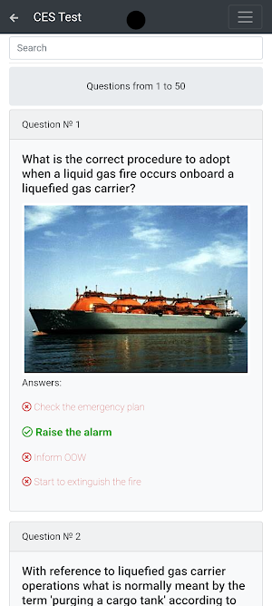 LPG tankers CHaS Support CES Screenshot 1