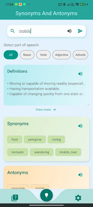 Synonyms & Antonyms - English Screenshot 0