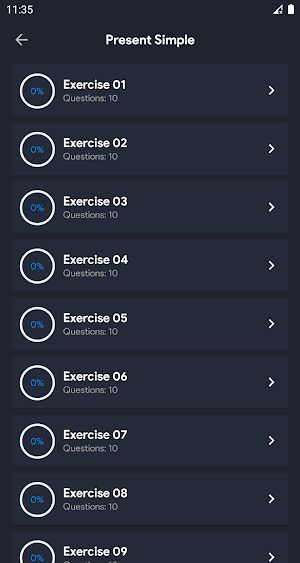 English Grammar Exercises Screenshot 2