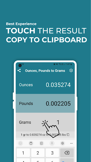 Ounces Pounds to Grams Convert Screenshot 2