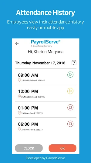 PayDay! TimeClock Screenshot 2