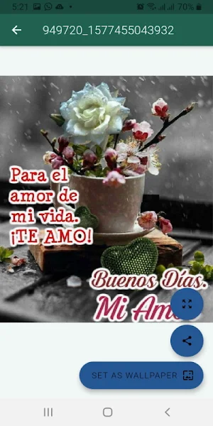 Buenos días y buenas noches mi amor Screenshot 0
