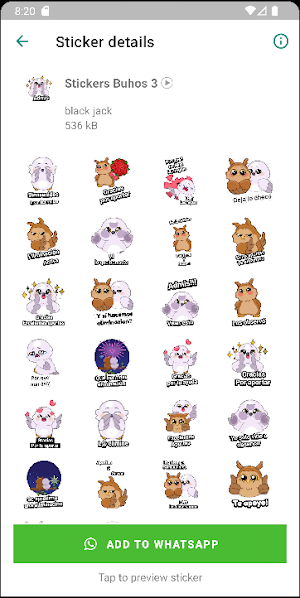 Stickers de Buhos Screenshot 2