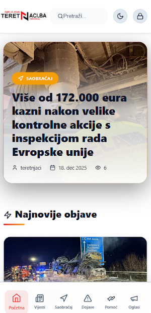 Teretnjaci.ba Screenshot 0