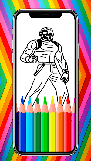 Yagami King Coloring Book Screenshot 2