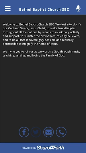 Bethel Baptist Church SBC Screenshot 1