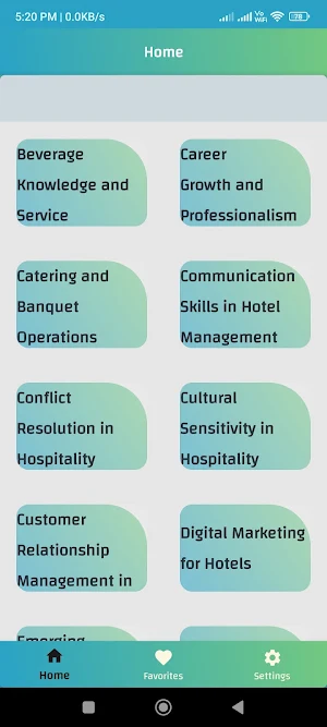 Hotel Management MCQ Quiz 5000 Screenshot 0