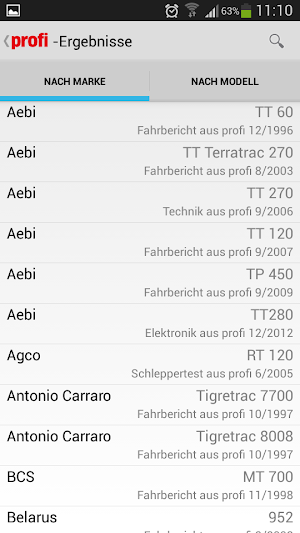 profi Landtechnik testfinder Screenshot 2