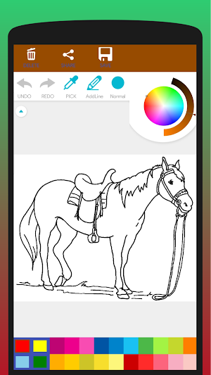 Horse Lovers Coloring Book Screenshot 0