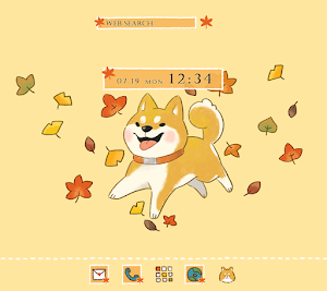 Dog Wallpaper Autumn Shiba Theme Screenshot 0