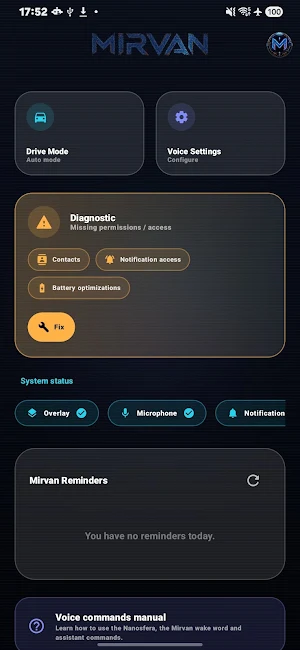 MIRVAN-Your Voice Assistant Screenshot 0