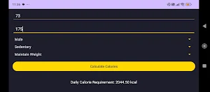 BMI Calculator Screenshot 2