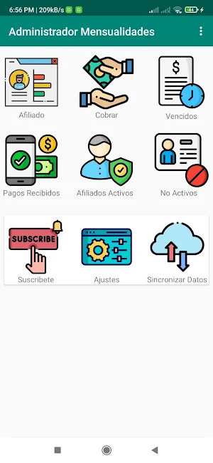 Control Mensualidades (Cobros) Screenshot 0