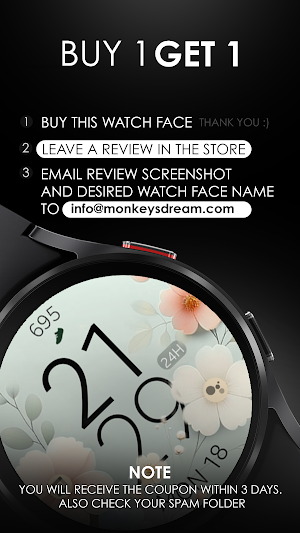 Pastel Blossom Watch Face Screenshot 3