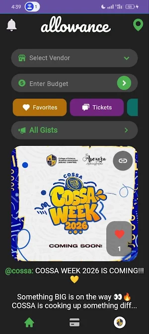 Allowance Screenshot 2