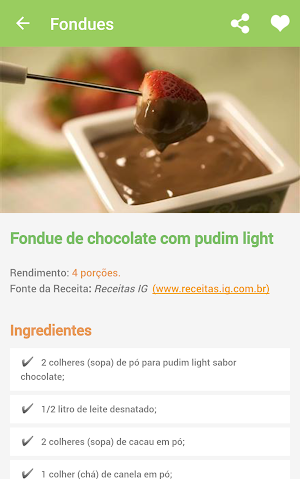 Receitas Light Screenshot 1