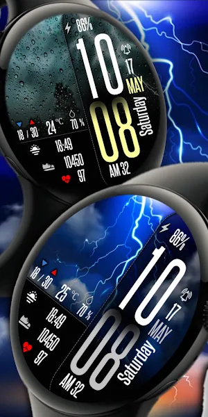 Weather Day & Night Big BOLD Screenshot 1