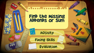 Finding Missing Addends or Sum Screenshot 0