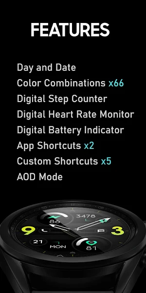 Dream 96 - Modern Watch Face Screenshot 1