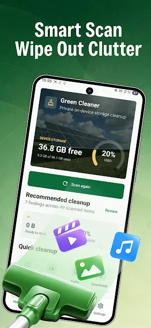 Green Cleaner: Space Saver Screenshot 0